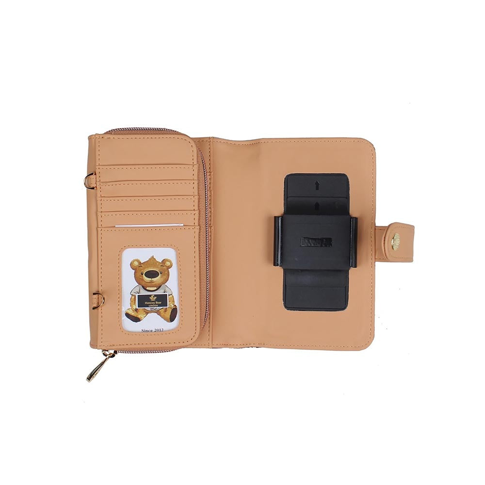 HENNEY BEAR Navy Blue Cuneiform Wallet with Detachable Strap