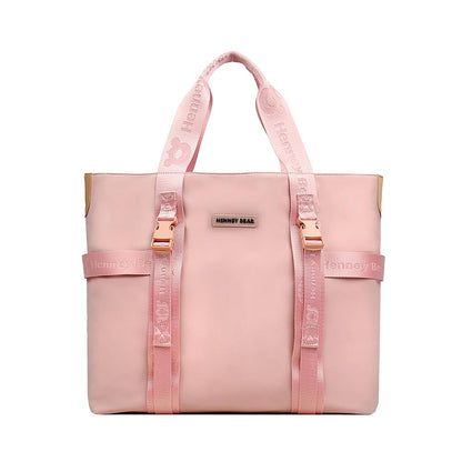 HENNEY BEAR Pink Solid Handbag