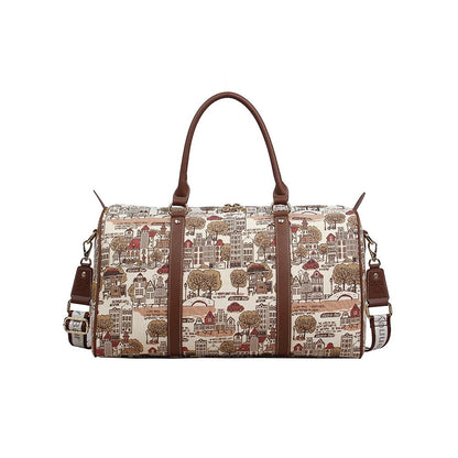 HENNEY BEAR Tree In Fall Duffle Bag with Detachable Strap