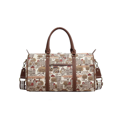 HENNEY BEAR Tree In Fall Duffle Bag with Detachable Strap