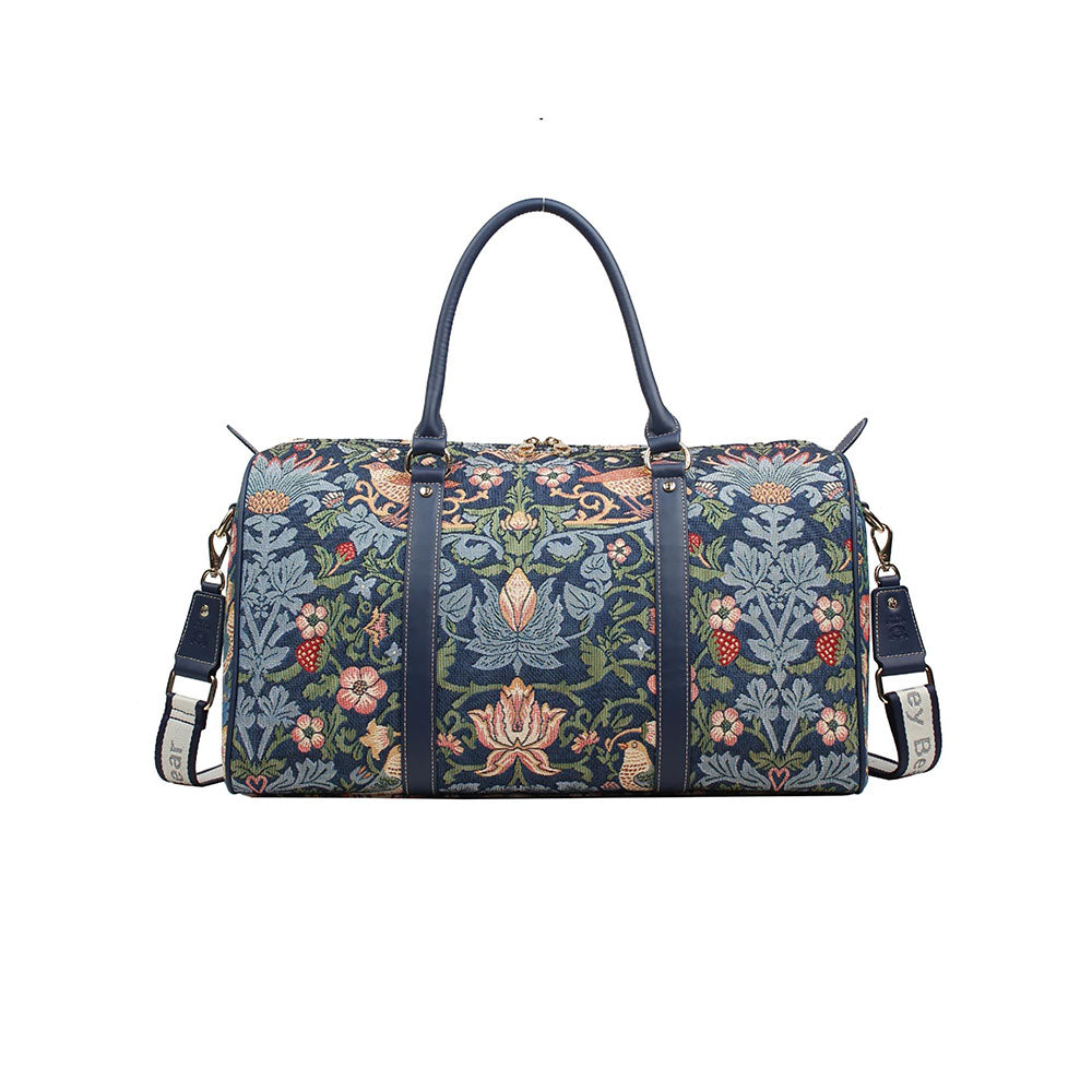 HENNEY BEAR Strawberry and Bird Duffle Bag with Detachable Strap