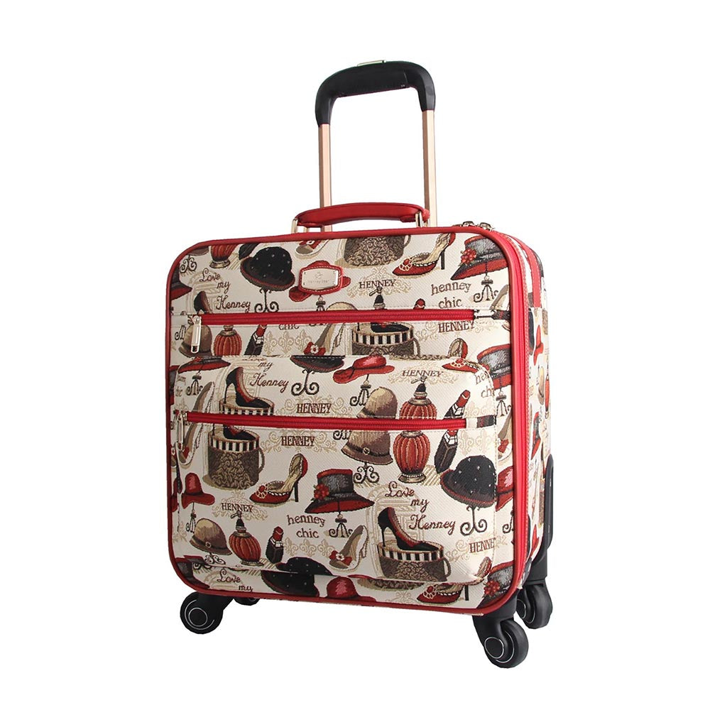 HENNEY BEAR 16 Inch Shoe and Hat Travel Trolley Bag