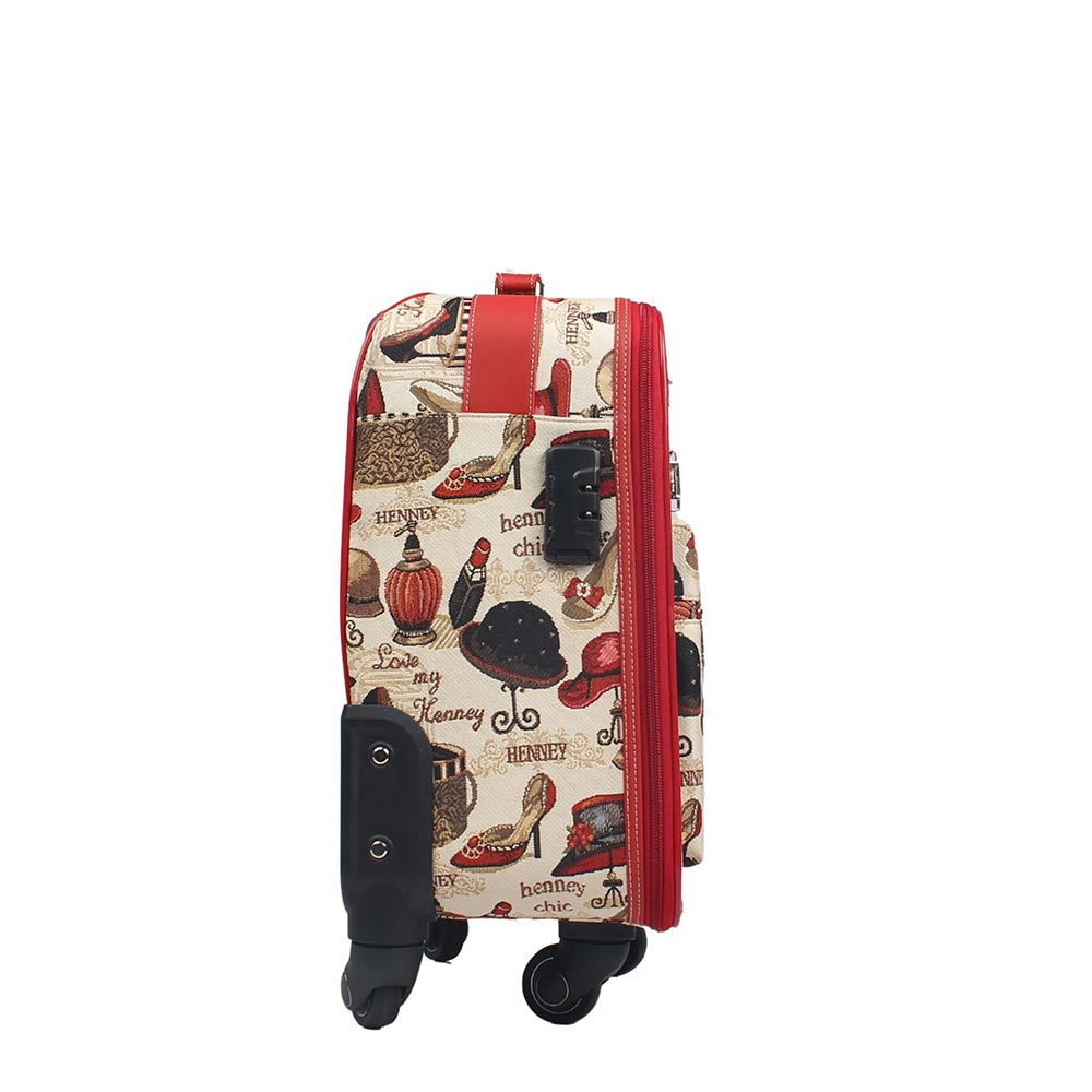 HENNEY BEAR 16 Inch Shoe and Hat Travel Trolley Bag
