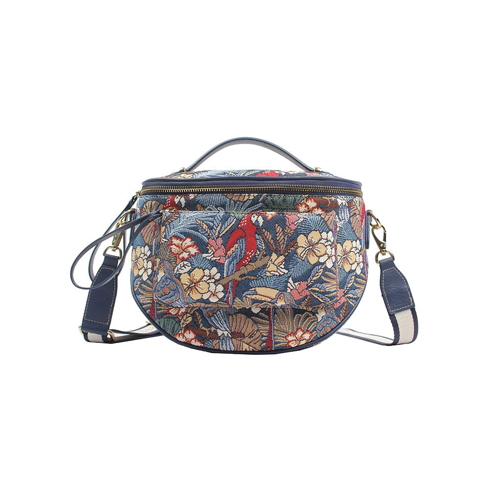 HENNEY BEAR Parrot Song Crossbody Bag with Detachable Strap