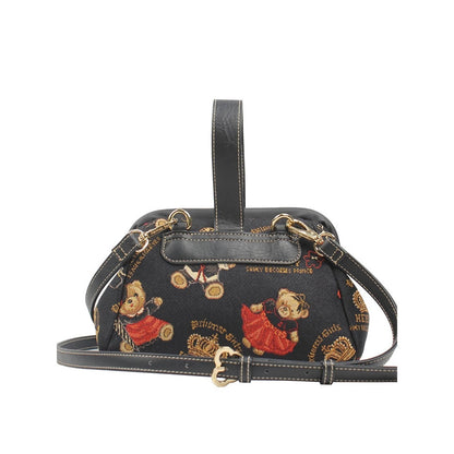 HENNEY BEAR Crown Bear Sling Bag with Detachable Strap