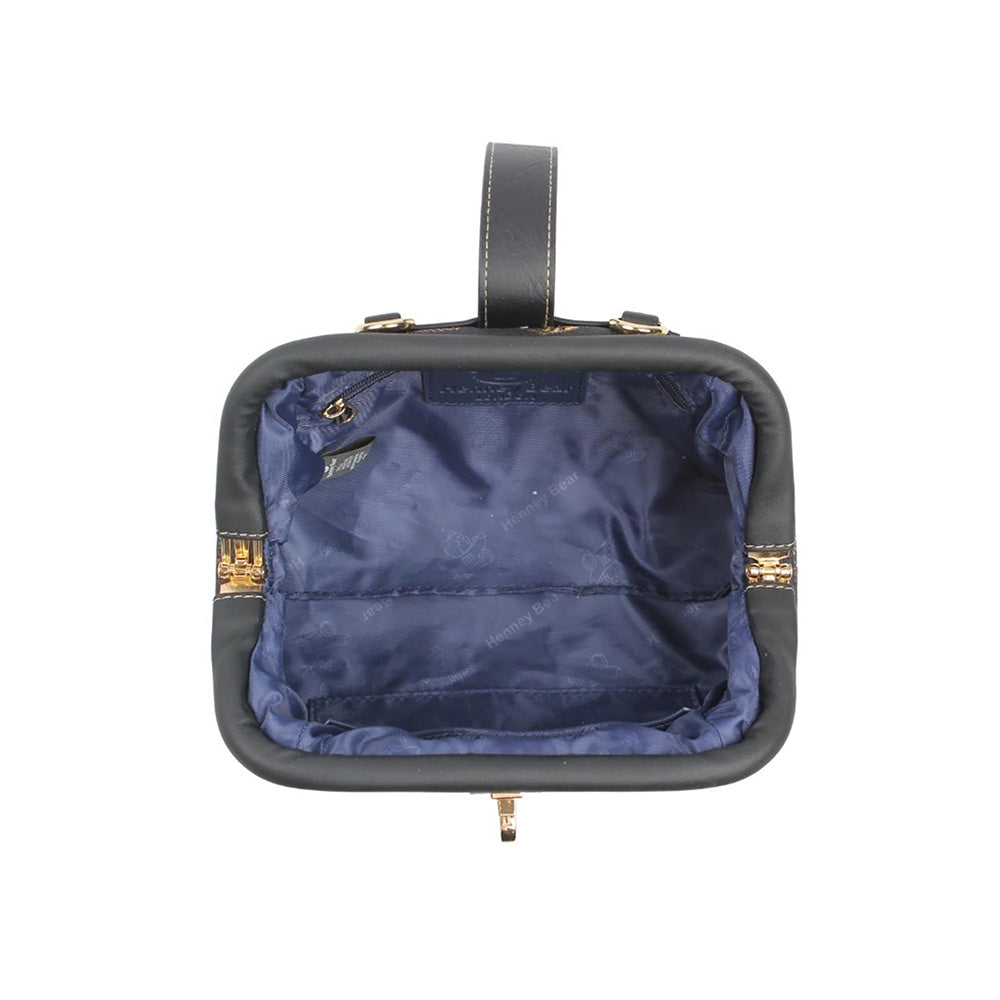 HENNEY BEAR Crown Bear Sling Bag with Detachable Strap