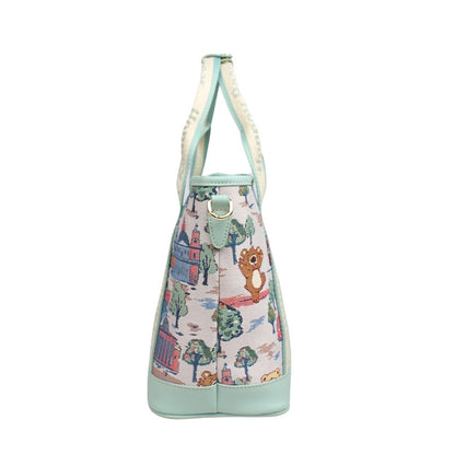 HENNEY BEAR London Bridge Top Handbag with Detachable Strap