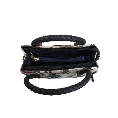 HENNEY BEAR Paris Bear Top Handbag with Detachable Strap