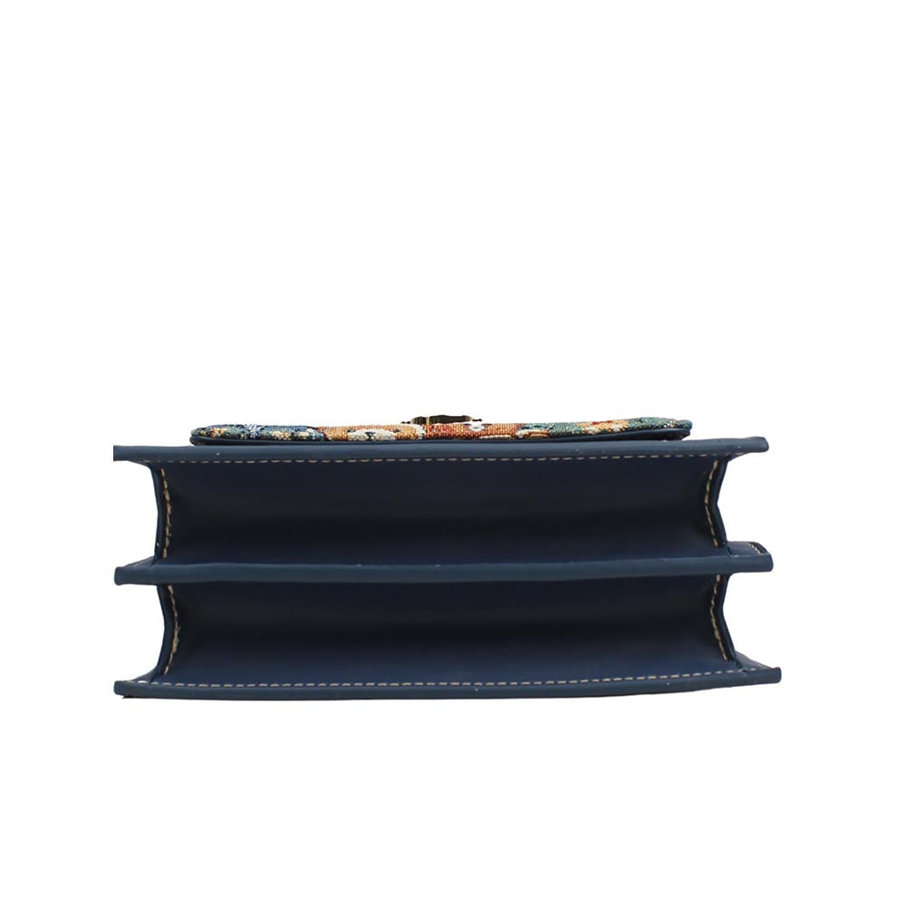 HENNEY BEAR Navy Blue Bear Sling Bag with Detachable Strap
