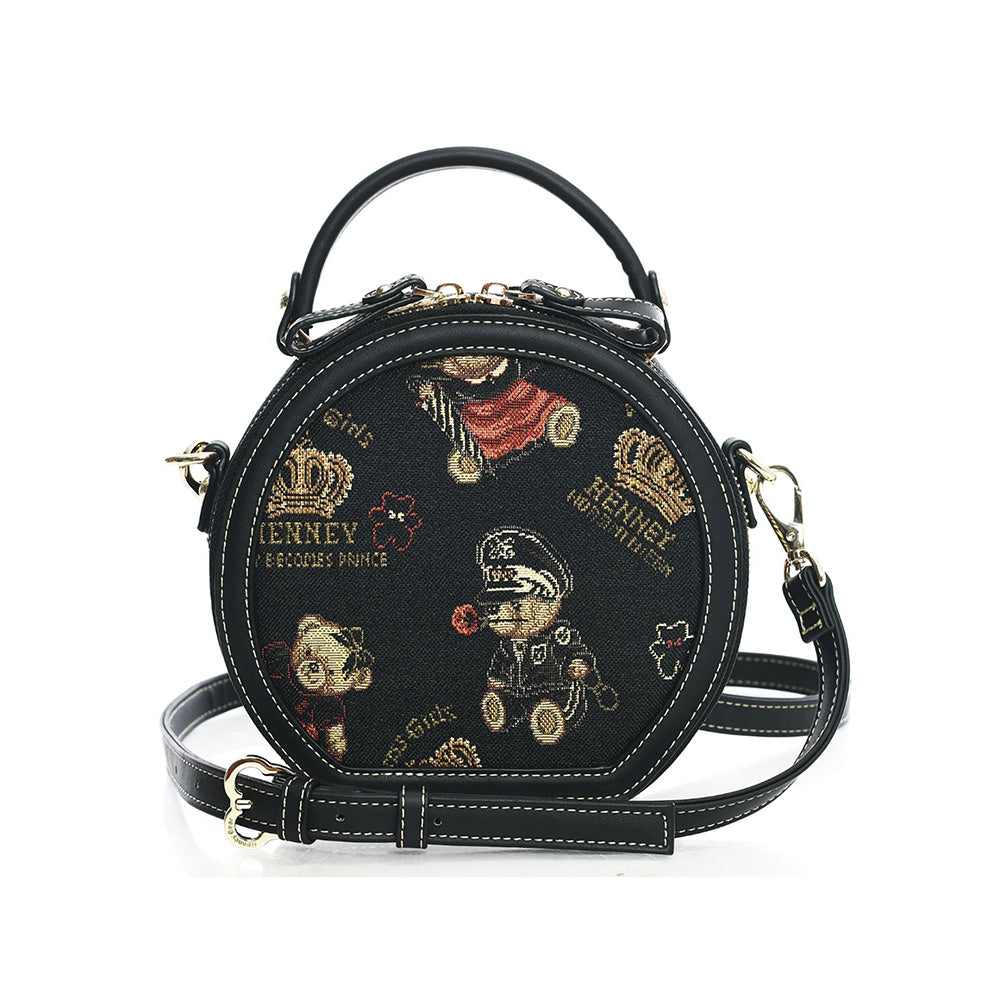 HENNEY BEAR Crown Bear Sling Bag with Detachable Strap
