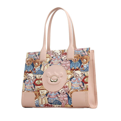 HENNEY BEAR Pink Vincent Bear Handbag