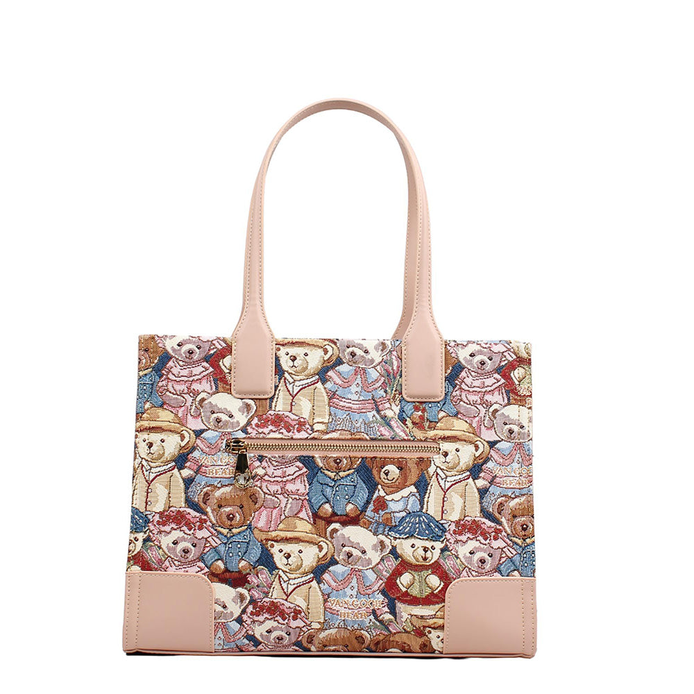 HENNEY BEAR Pink Vincent Bear Handbag