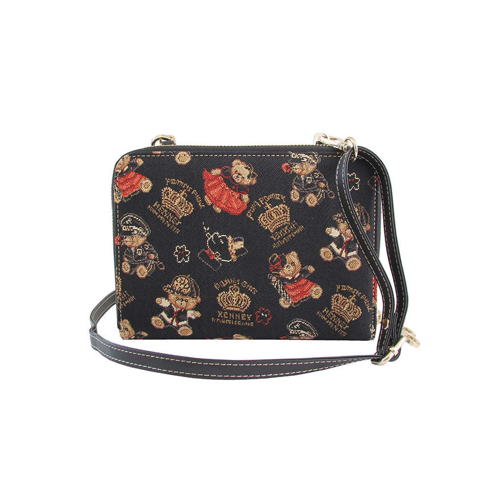 HENNEY BEAR Crown Bear Sling Bag with Detachable Strap