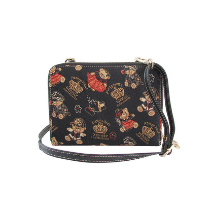 HENNEY BEAR Crown Bear Sling Bag with Detachable Strap