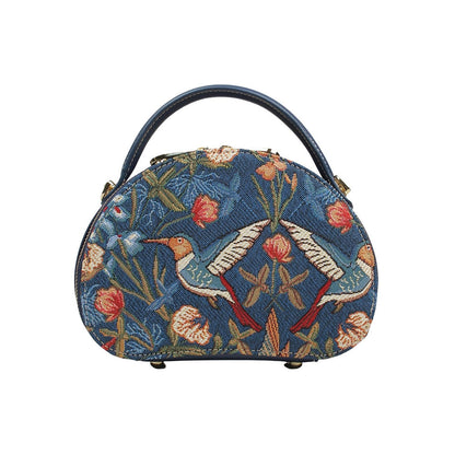 HENNEY BEAR Blue Hummingbird Sling Bag with Detachable Strap