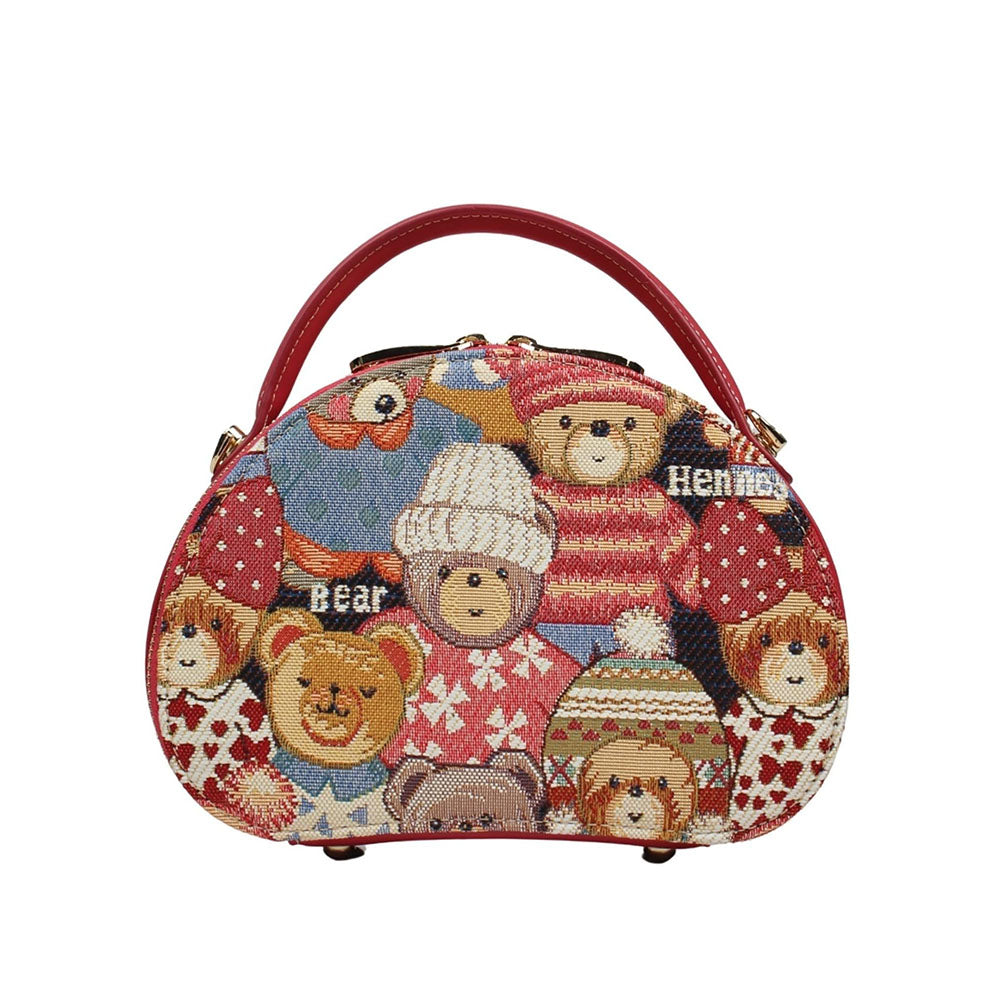 HENNEY BEAR Cute Bear Sling Bag with Detachable Strap