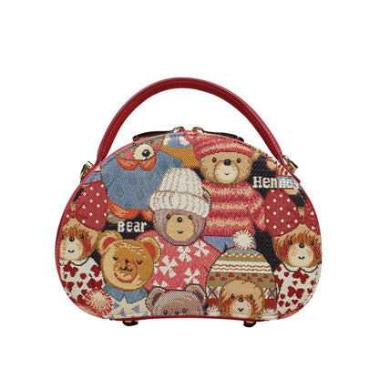 HENNEY BEAR Cute Bear Sling Bag with Detachable Strap