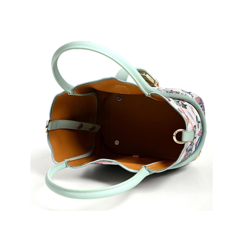 HENNEY BEAR London Bridge Top Handbag and Pouch with Detachable Strap