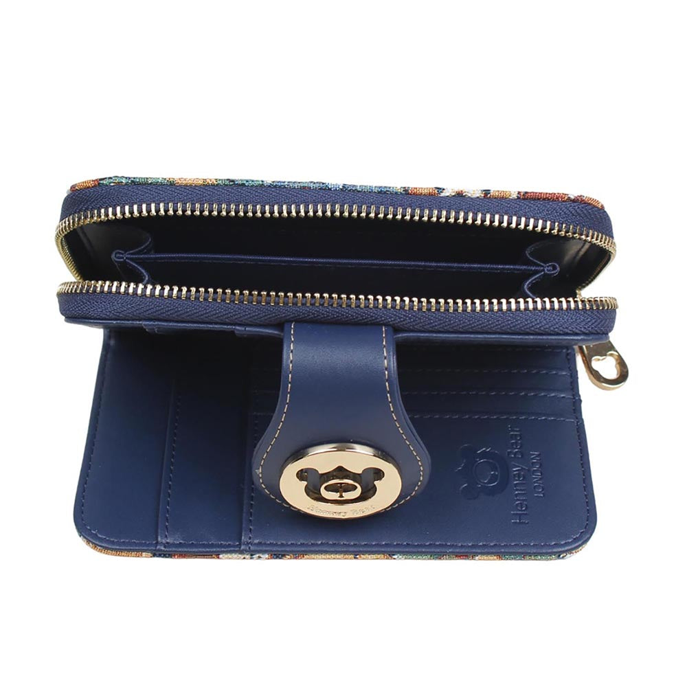 HENNEY BEAR Navy Blue Hummingbird Wallet