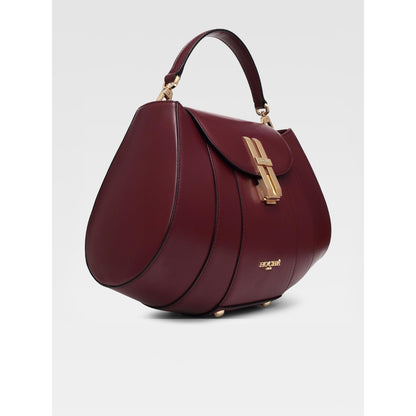 Hoche Paris Brioche Mini Top Handle Leather Handbag - Burgundy