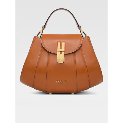 Hoche Paris Brioche Mini Top Handle Leather Handbag - Black