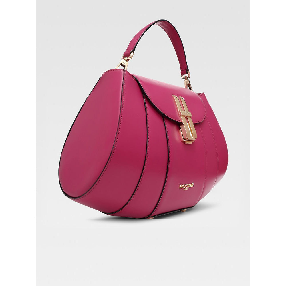 Hoche Paris Brioche Mini Top Handle Leather Handbag - Pink