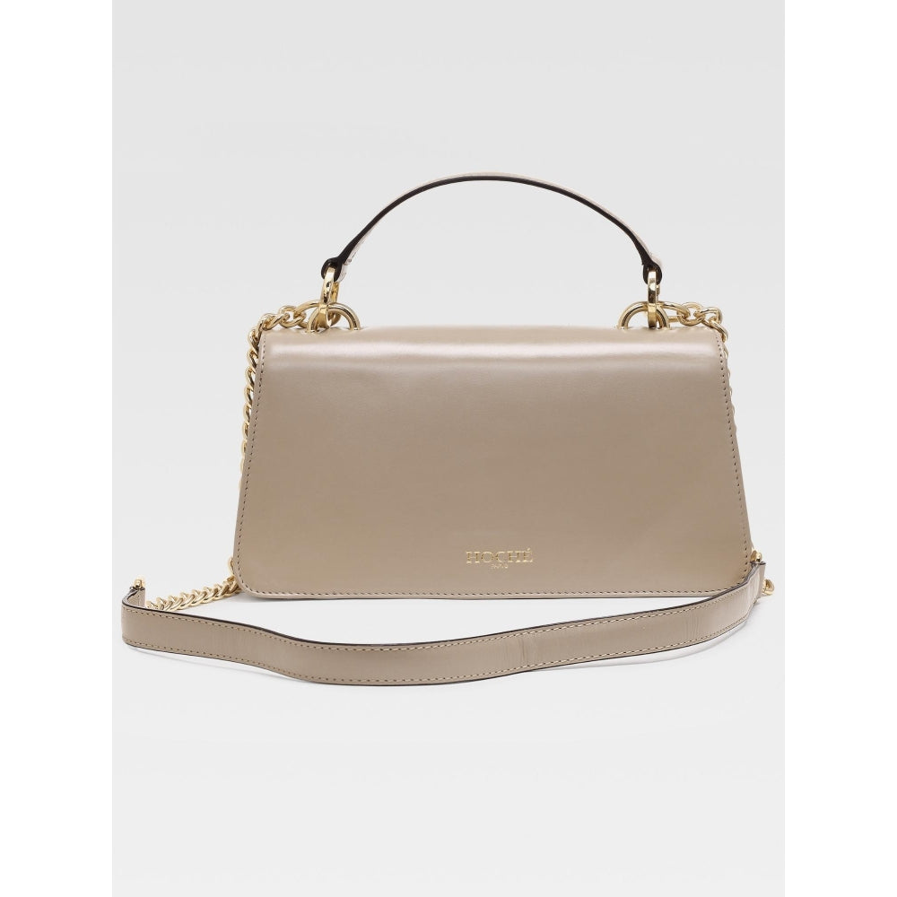 Hoche Paris The H Leather Sling Bag - Taupe