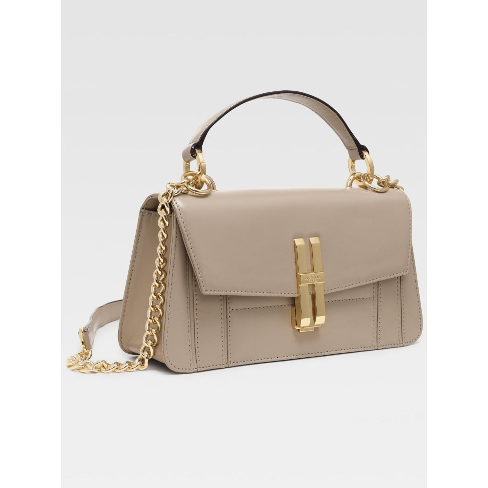 Hoche Paris The H Leather Sling Bag - Taupe