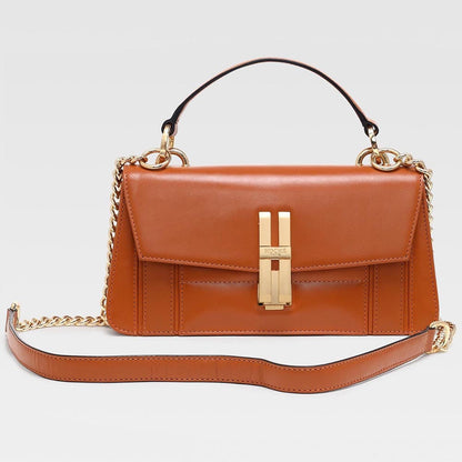 Hoche Paris The H Leather Sling Bag - Brown