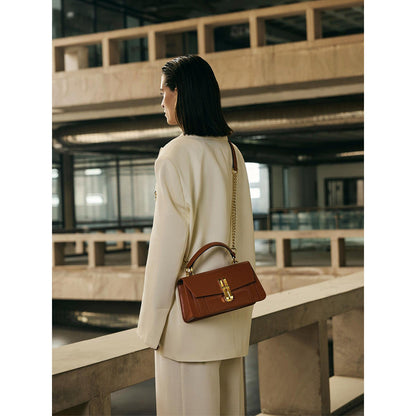 Hoche Paris The H Leather Sling Bag - Brown