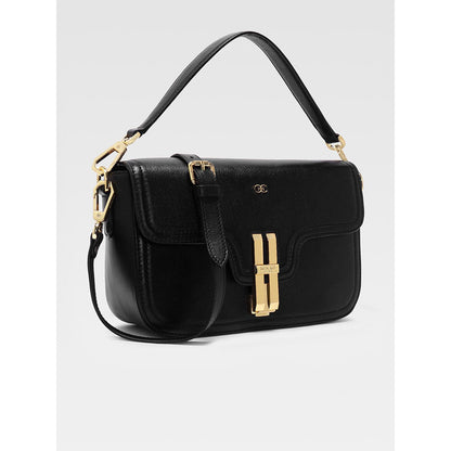 Hoche Paris The H Leather Sling Bag - Black