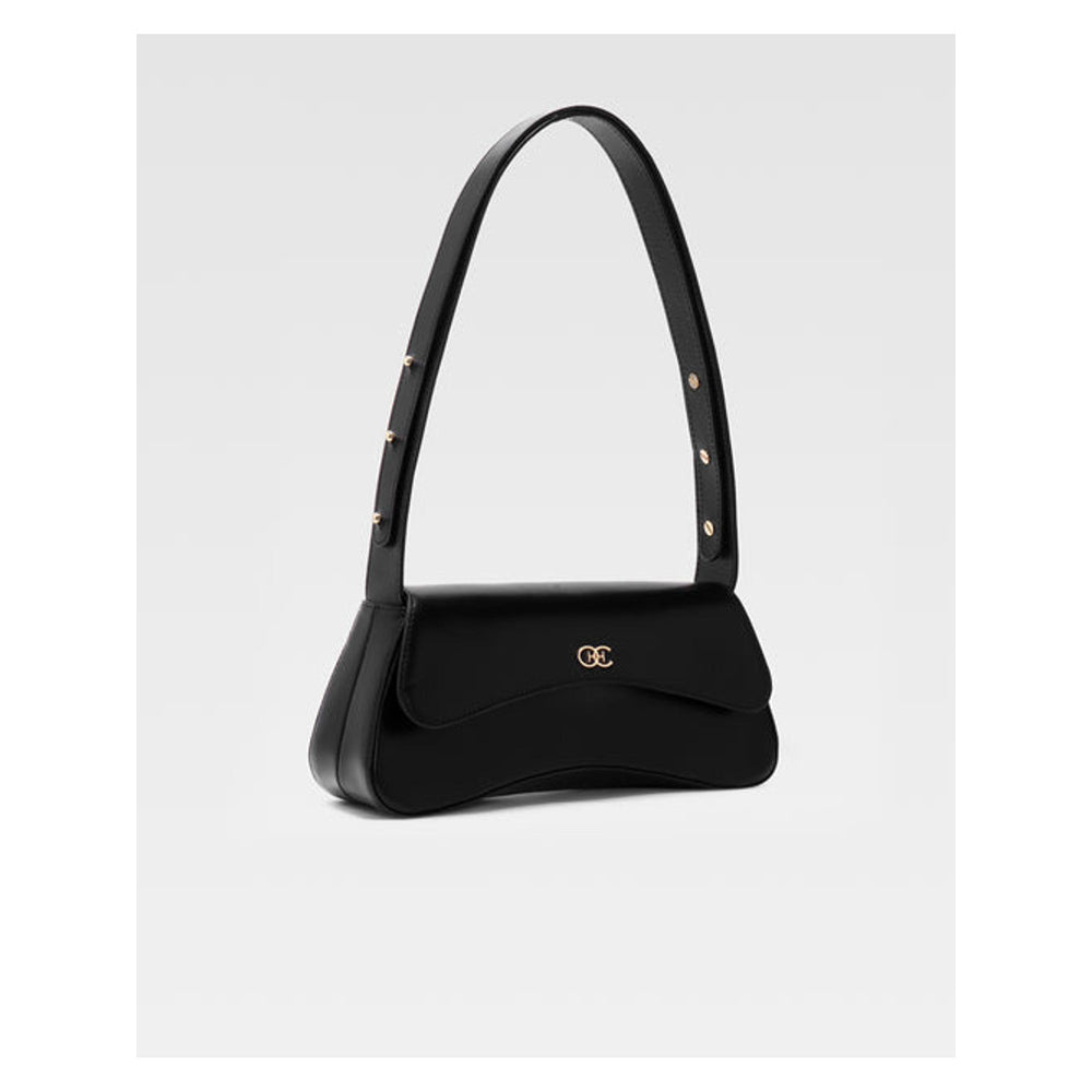 Hoche Paris Black Gaia Baguette Hand Bag