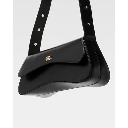 Hoche Paris Black Gaia Baguette Hand Bag