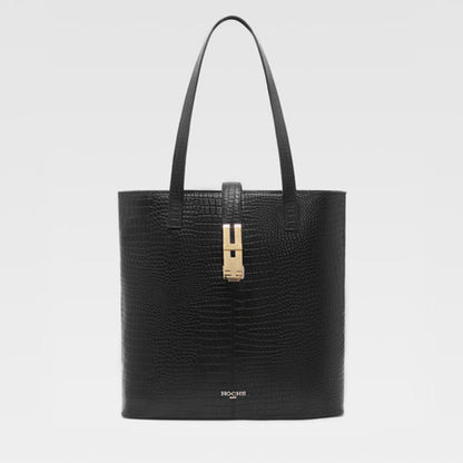 Hoche Paris Black Lisbon Black Tote Bag