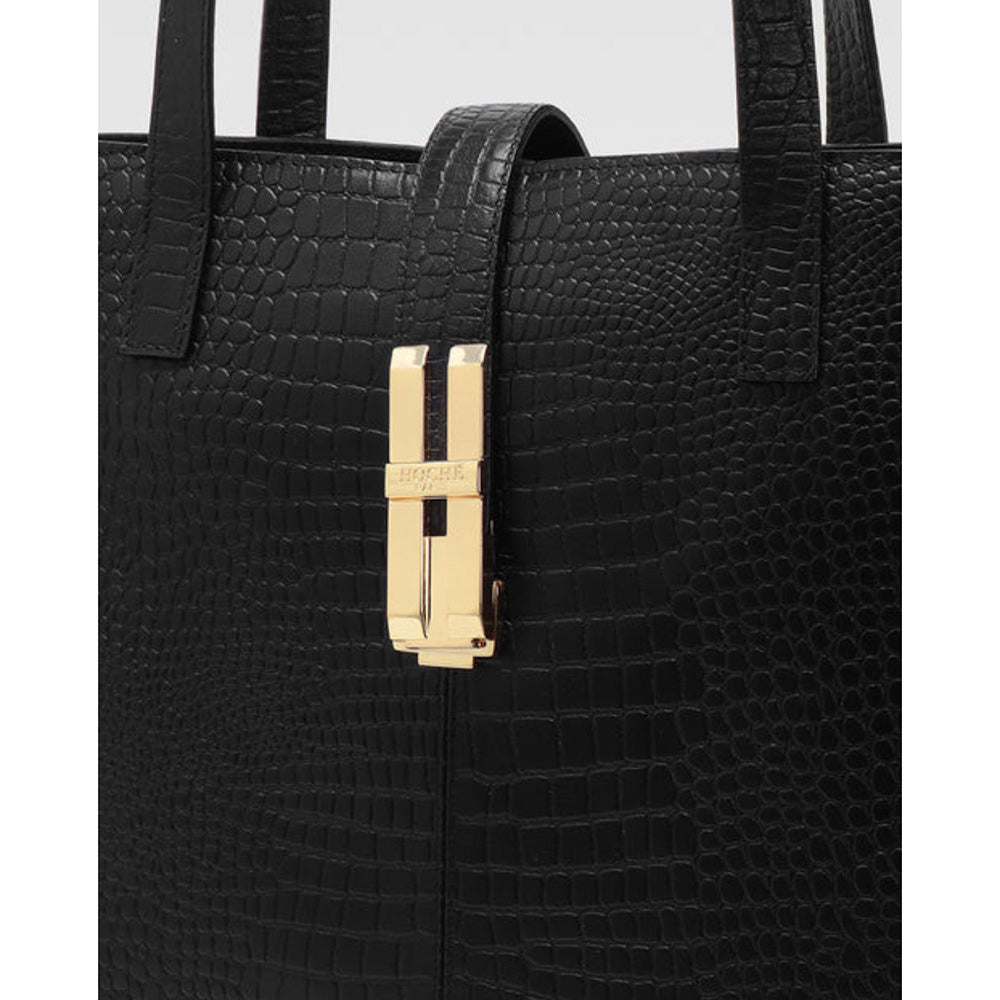 Hoche Paris Black Lisbon Black Tote Bag