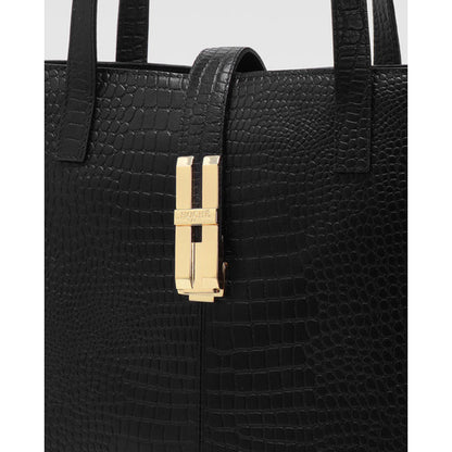 Hoche Paris Black Lisbon Black Tote Bag