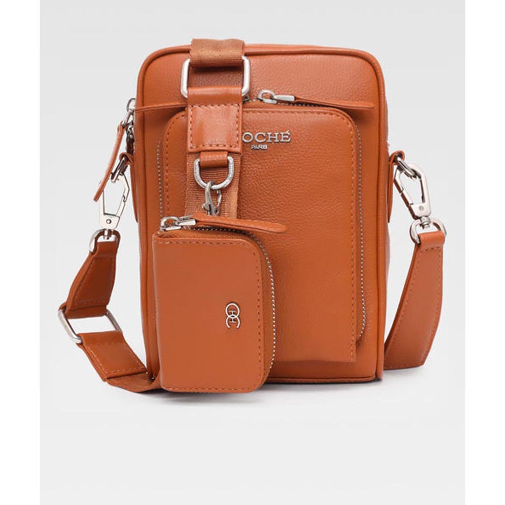 Hoche Paris Tan Grandeur Sling Bag