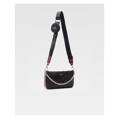 Hoche Paris Burgundy Black Milo Crossbody Bag