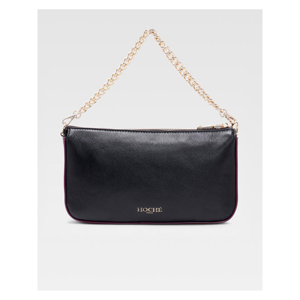 Hoche Paris Burgundy Black Milo Crossbody Bag