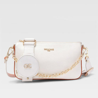 Hoche Paris Off White Black Milo Crossbody Bag