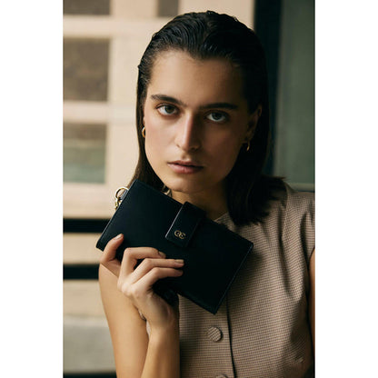 Hoche Paris Black Burgundy Marcelle Wallet