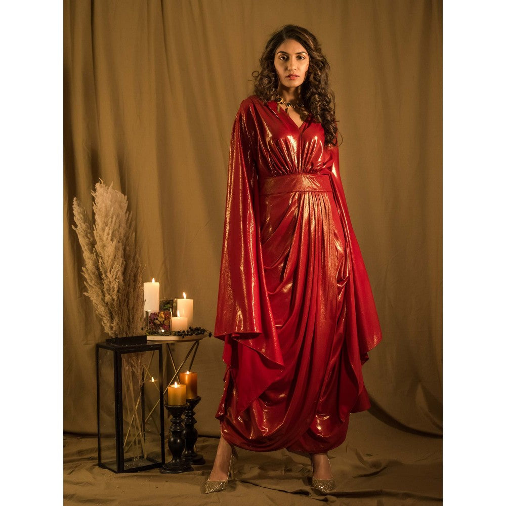 House of Fett Le Bain Metallic Gown