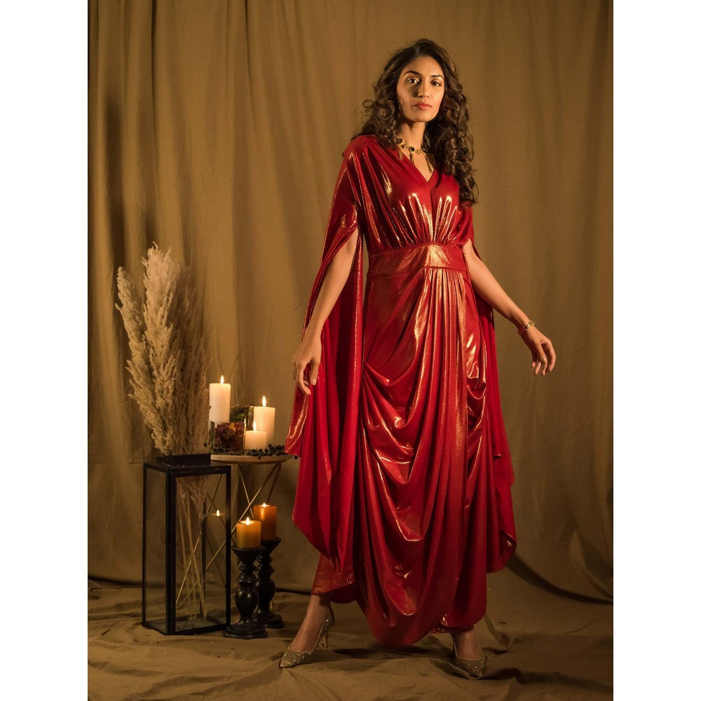 House of Fett Le Bain Metallic Gown