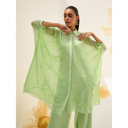 House of Fett Sage Mirage Kaftan Set - Green (Set of 3)