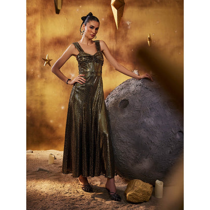 House of Fett Gold Interstellar Jumpsuit