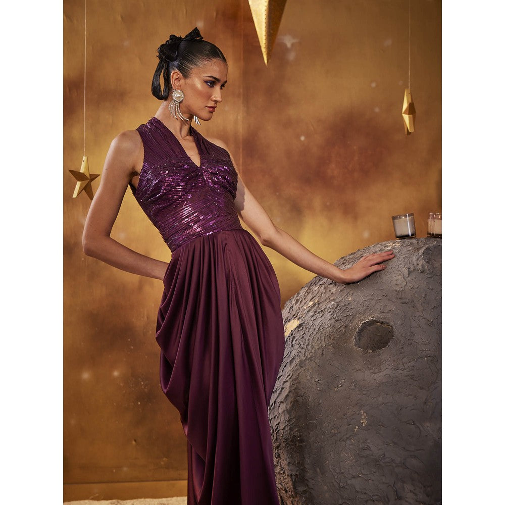 House of Fett Purple Galactic Queen Gown