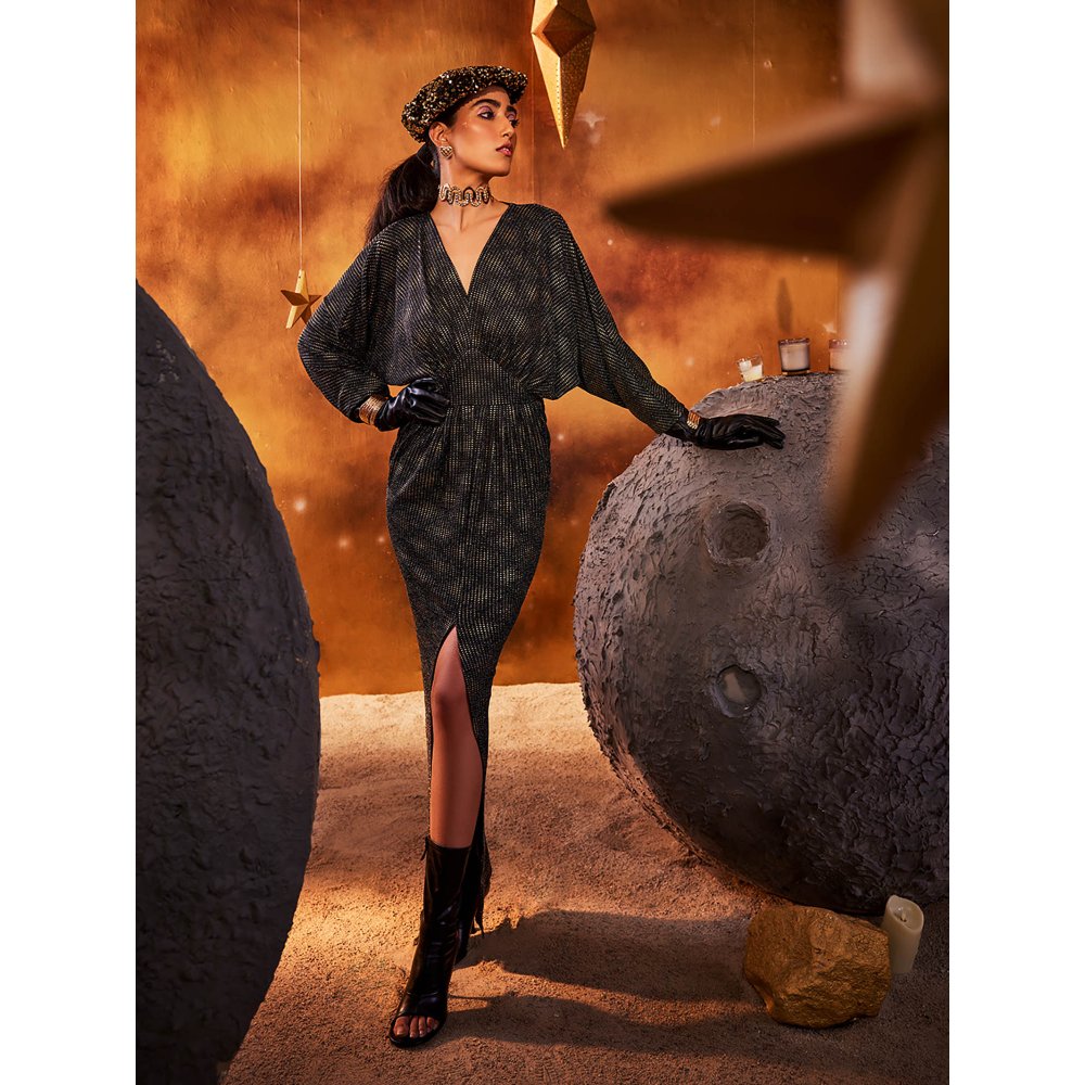 House of Fett Black Asteroid Gown