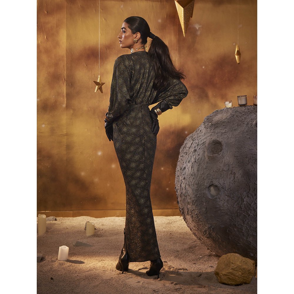 House of Fett Black Asteroid Gown