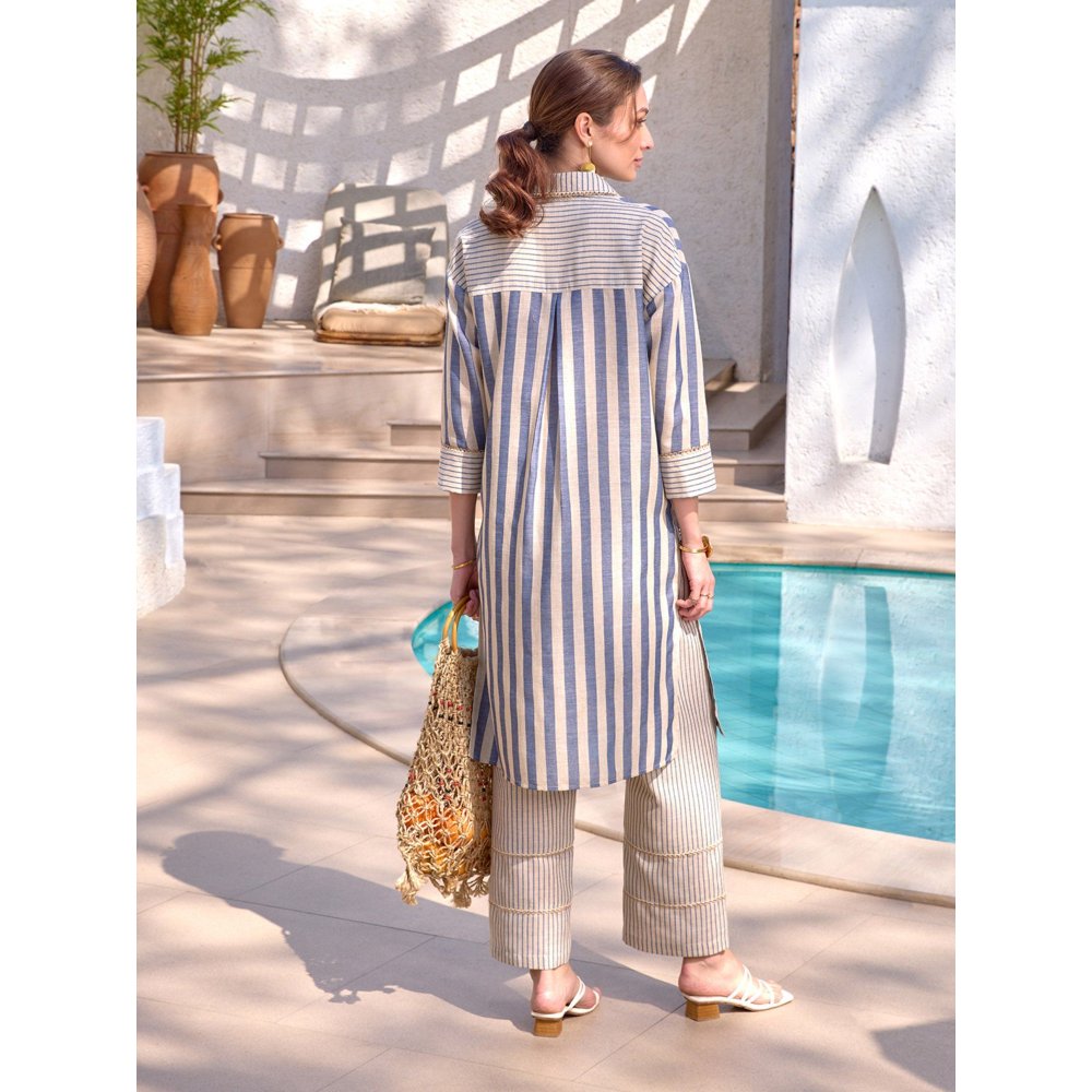 House of Fett Aruba Cotton Tunic And Straight Pants (Set of 2)