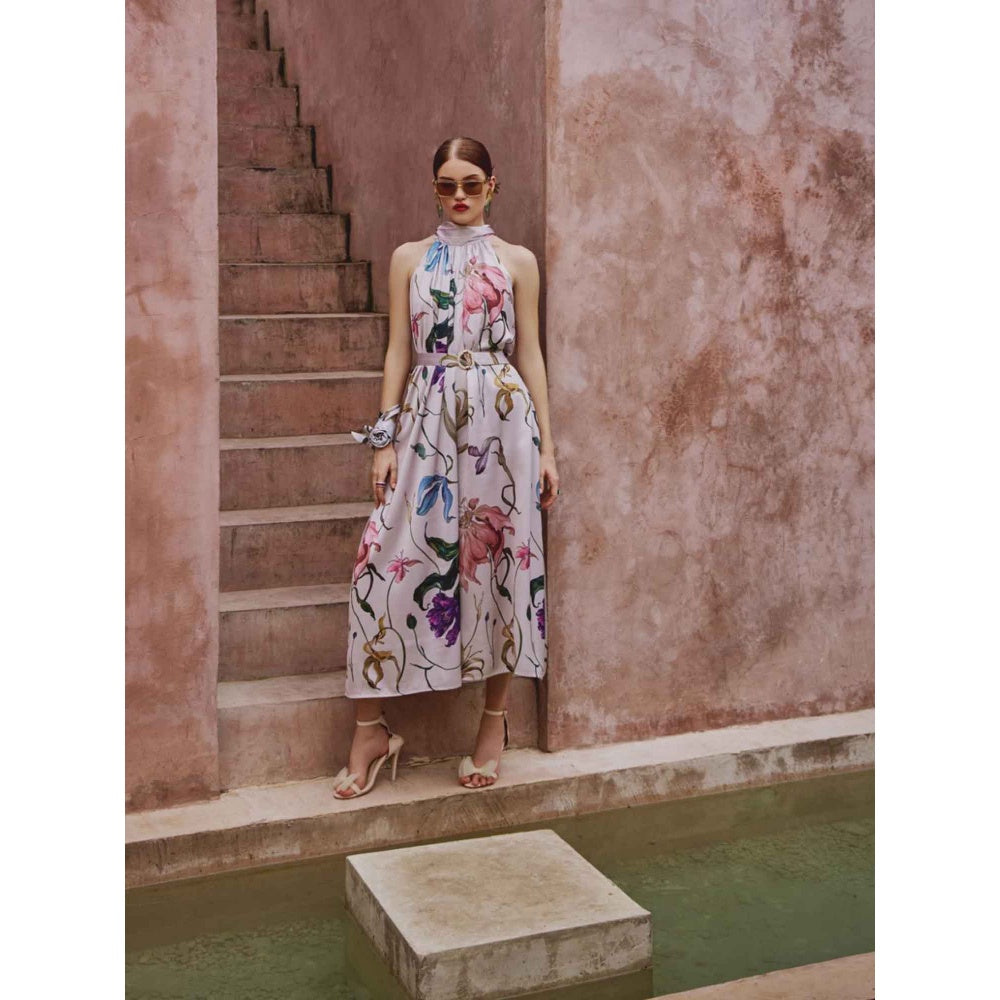 House of Fett Blair Floral Jumpsuit With Belt (Set of 2)